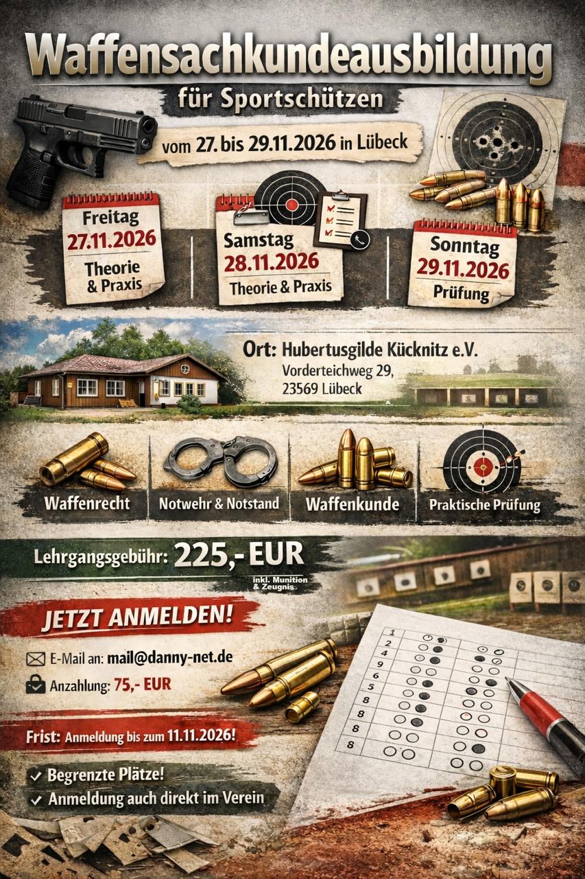 Hinweis zum n&auml;chsten Sachkundekurs